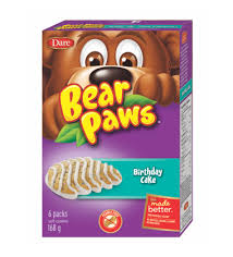 Dare Bear Paws Cookies - Birthday Cake - 168g - CanadianCatalog